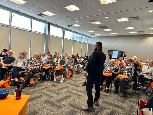 People attending a Bankwest community workshop