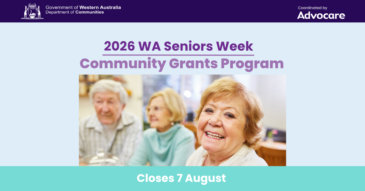 2026 WA Seniors Week Community Grants open