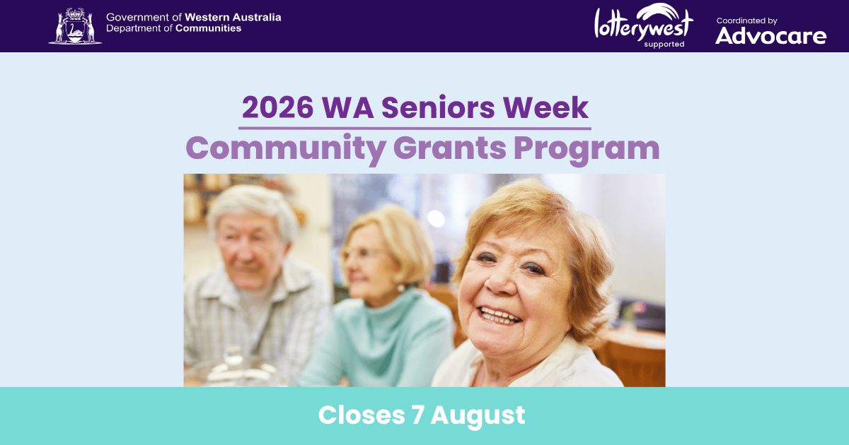 2026 WA Seniors Week Community Grants open